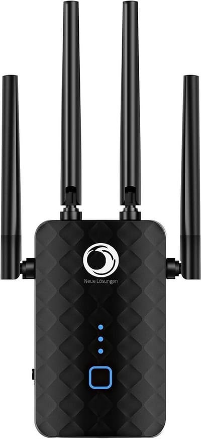 Wifi Versterker - Signaalbooster Repeater - Bereik Uitbreiden - Dual Band Mesh - 64 x 85 x 11 cm - Zwart