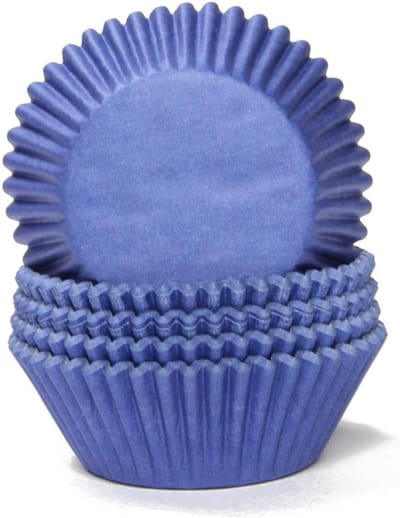 Muffin Vormpjes - Cupcake Hulzen - Bakken Thuis - Dikker Vetvrij Papier - 50x30mm Standaard - Donkerblauw