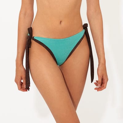 Promise - Litoral Lola Bikini Broekje - maat M - Blauw/Bruin