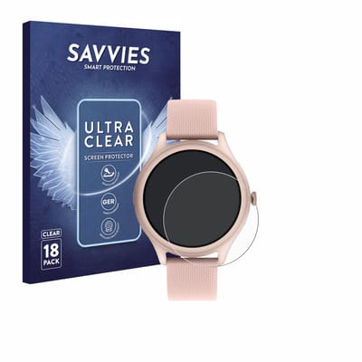 Savvies - Screenprotector voor Reflex Active Spectra 300 R AMOLED 1.43" - Folie Beschermfolie transparant 18 Stuks