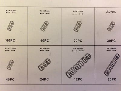 Drukveren Set - Compressieveren - Industrieel Gebruik - 246 Delige Set - Zilver