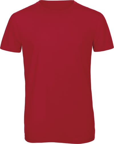 T-shirt met ronde hals 'Triblend men' B&C Collectie Rood - S