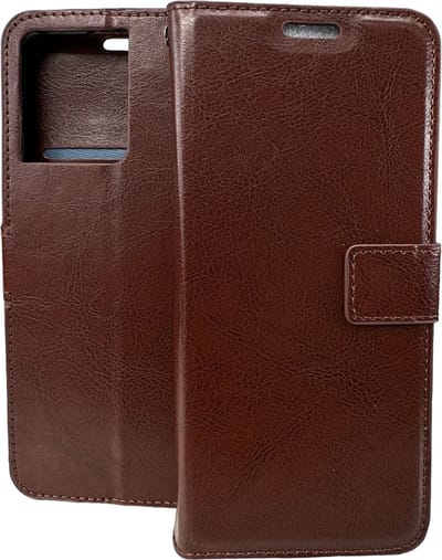Portemonnee Book Case Hoesje Geschikt voor: Oppo Reno 8 5G - Bruin