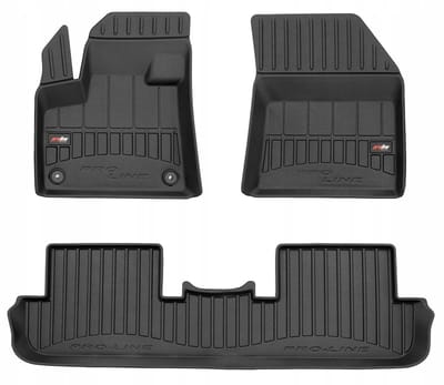 FROGUM 3D Gummimatten Set – Passend für Peugeot 3008 II (ab 2016) – Hohe 6 cm Kanten – TPE – Geruchlos & Schwarz