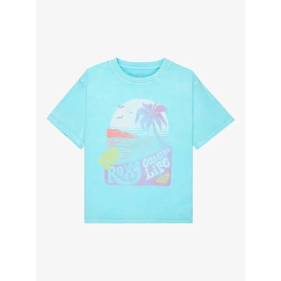 Roxy Washed T-shirt Met Korte Mouwen Blauw 10 Years Meisje