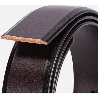 Ceinture en Cuir de Vachette Couche Supérieure Boucle à Ardillon Sans Tête Bande de Ceinture Teinte dans la Masse Cuir Tanné Végétal gray