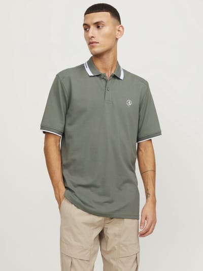 Jack & Jones Poloshirt Jcohass Logo Polo Ss Ln 12252395 Agave Green Mannen Maat - S