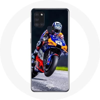 Coque - Maniacase - Samsung Galaxy A21S - Miguel Oliveira Moto GP 88 - Souple - Noir noir