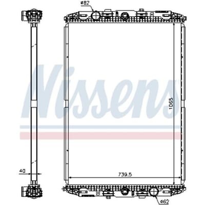 Radiator NISSENS 67219