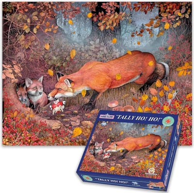 Cartoon Legpuzzel voor Volwassenen - 1000 Stukjes - Herfsttaferelen - Dikke Puzzelstukken