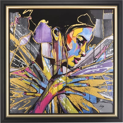 Goebel - Lana Frey | Schilderij Fire in the Belly | Porselein - 59cm - met echt goud - Limited Edition