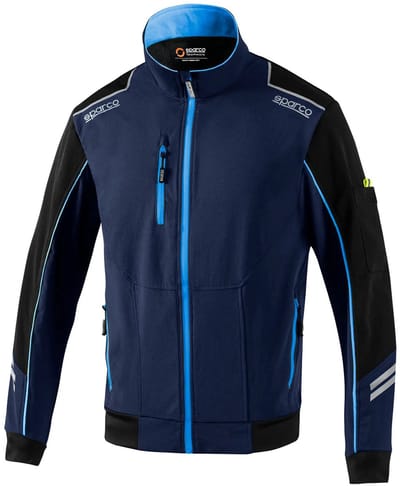 Sparco Full Zip Colorado Hoodie - Zwart — Groen — XS