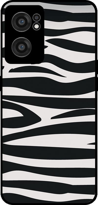Smartphonica Telefoonhoesje Geschikt voor OnePlus Nord CE 2 5G met zebra opdruk - TPU backcover case zebra design - Zwart Wit geschikt voor OnePlus Nord CE 2 5G