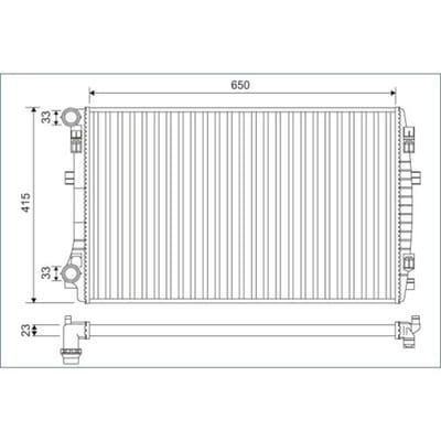 Radiator, motorkoeling VALEO 701129