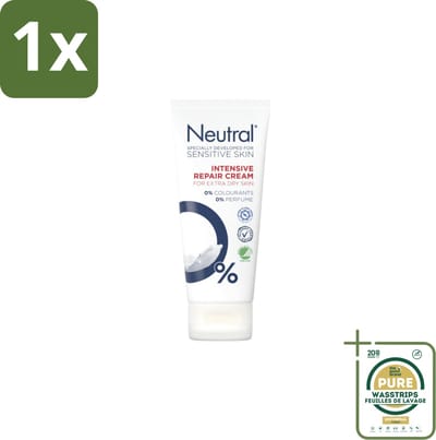 1 x Neutral – Bodycrème – 0% Intensive Repair – 100 ml- Gevoelige Huid - Droge Huid - Herstelcrème - Vochtigheid - Allergie