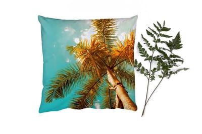 Sierkussens - Kussentjes Woonkamer - 40x40 cm - Palm - Zomer - Tropisch