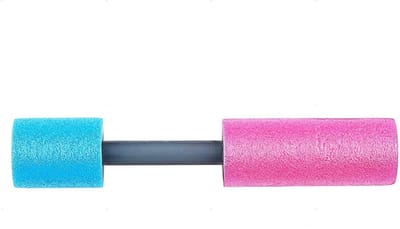 Eddy Toys Waterpistool van foam 15 cm - waterspuiten klein model - spuit 7 meter ver - roze - water speelgoed