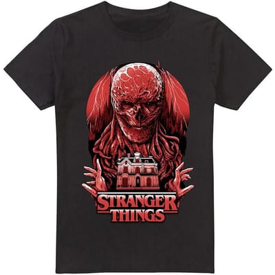 Stranger Things T-shirt - Vecna Horror - S tot XXL - voor Mannen - zwart
