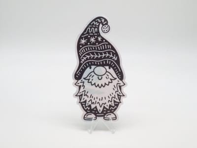 Kabouter met een Ruige Snor Sticker - Kabouters met Snorren | Vera's Arts & Dice | Schattige Stickers - Handgemaakte Stickers - Journaling - Bullet Journal - Scrapbooking - Leuke Stickers - Laptop Sticker - Telefoon | Gnomes with Moustaches