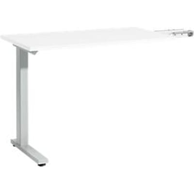 Schäfer Shop Select Aanbouwtafel Start Off, voor T-poot, rechthoekig, B 1000 x D 600 x H 735 mm, wit