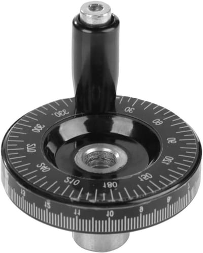 Handmatige Crank voor Boormachine met Schaal - 63mm Bakelieten Handwiel voor Frees- en Draaibanken, Ideaal voor Precisiewerk en Hobbyprojecten