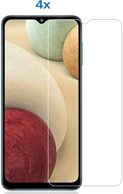 Screenprotector Geschikt voor Samsung Galaxy A12 screenprotector - 4x Screenprotector Geschikt voor Samsung Galaxy a12 screen protector