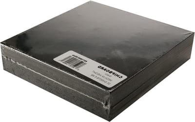 Spaanplaat Vellen - Knutselmateriaal - Mini Albums Maken - Zuurvrij Stevig Materiaal - 25 Stuks 6x6 Inch - Zwart