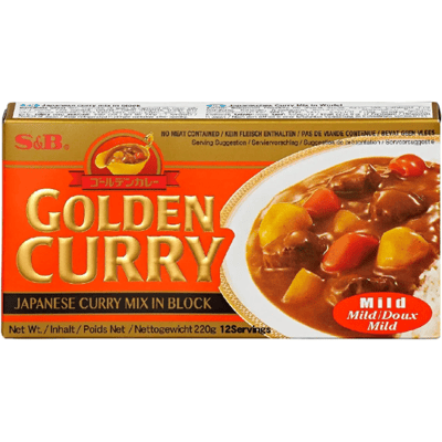S&B Gouden Curry Saus Mix - Mild: Kant-en-klare kruidenmix voor een heerlijk Japans currygerecht, 220 gram verpakking