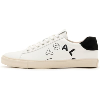 AllSaints Saint Lthr Low Top White/black Taglia: 43 | Sneakers Outlet | Uomo | Bianco