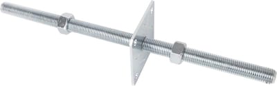 Verstelbare Paalvoet met M24 Draadstang voor Betonnen Bevestiging – 110 x 500 mm
