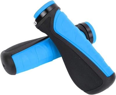 Fiets Stuurgrepen - Handvatten Fiets - Comfortabel Fietsen - Antislip Grip - 12.5 cm - Blauw Zwart