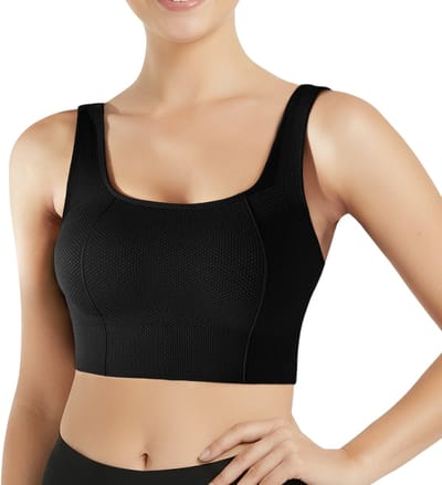 Sport BH met Hoge Ondersteuning - Corrigerend - Maat S - Zwart - Shapetape - Sport BH comfortabel - Sport BH Fitness - Ademend Sport BH - Sport BH Comfort Fit