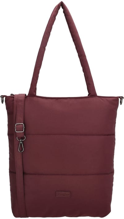 Beagles Calvia Shopper Schoudertas Trendy Puffer Soft - Tote Bag - Dames Tas - Bordeaux rood