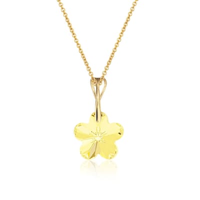 Montebello Ketting Beau BG94 - 925 Zilver Verguld - Swarovski - Ø14mm - 40cm