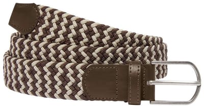 ATLAS FOR MEN - Comfortabele gevlochten stretchriem - Heren - Verkrijgbaar in grote maten - 135