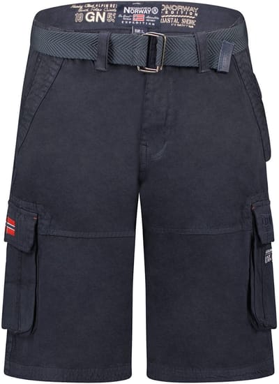 Heren Korte Broek Zakken Geographical Norway Pionec Blauw - M