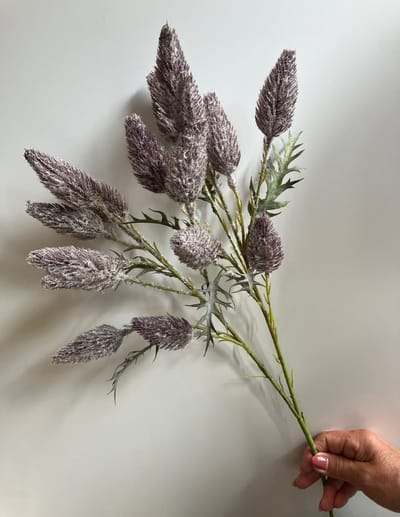 Home - Kunstbloemen - Lagurus Ovatus - Hazenstaart - Tak met 14 pluimen - 70cm - 100g - Perfect voor Boeketten - Decoratie - Doopsuiker - Huwelijk en Verjaardagen - Duurzaam en Stijlvol Bloemenarrangement - Kleurrijk - Boeket - Vaas - Versiering