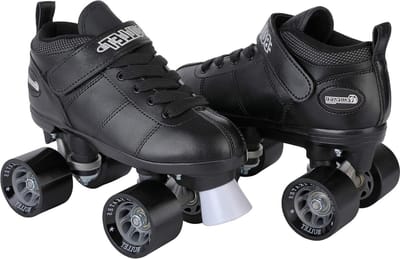 Bullet Heren Speed Rolschaatsen - Zwart Maat 9 met Remsysteem