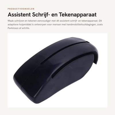 Dailygoods- Penhouder Ergonomisch - Assistent Schrijf- en Tekenapparaat - Geschikt voor Parkinson/Tremor/Artritis - Universeel Fit - Lichtgewicht - Vermindert Handvermoeidheid - Schrijfhulpmiddel