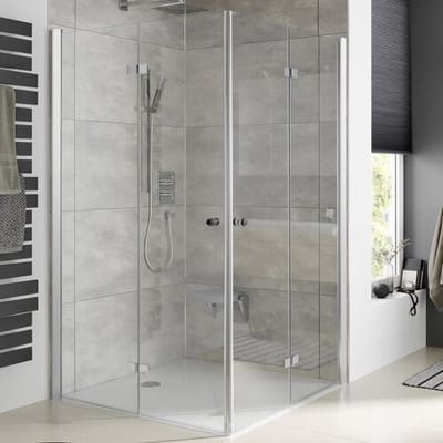 HSK Atelier Plan corner entry with hinged folding door 75 x 75 cm 17288010-41-50