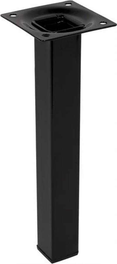 Meubelpoot Vierkant Zwart 200 mm | Per Stuk