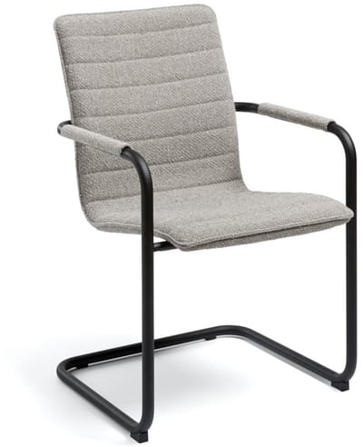 Design sledestoel in Society stof Lever