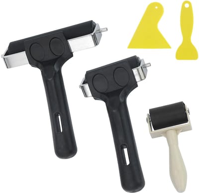 Dailygoods- Rubberen Roller Set - Aandrukrol - Linolroller - 3,5/6/10
