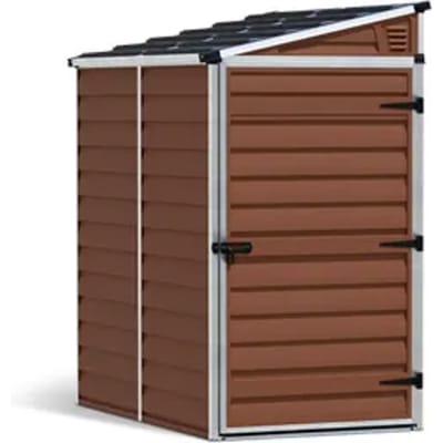 Canopia Metalen Tuinhuis Skylight - Amber - 176x121cm - Enkele Deur - Met Vloer - Met Lessenaarsdak