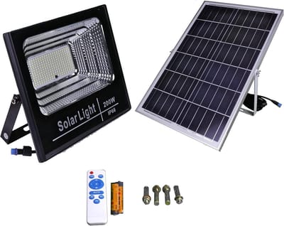 Krachtige Solar LED Buitenlamp met Afstandsbediening en Zonnepaneel