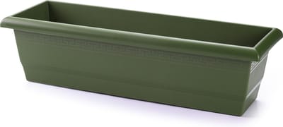 PlasticForte Plantenbak - groen - rechthoekig 60 x 20 x 16 cm - Bloembakken