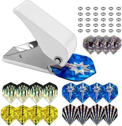Dart Accessoires - Dart Flights - Darts Stabiliseren - Inclusief O-ringen - 100 Stuks - Wit