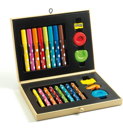 Djeco tekenkoffer 22 stuks