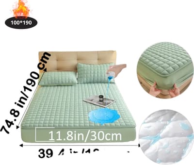 Nivard Waterdicht Hoeslaken - Beddengoed - Fitted Sheet - Bed - Lichtgroen 100x190