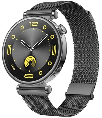 Milanees bandje - geschikt voor Garmin Venu 2s / 3s / 4 (41mm) / Vivoactive 4s / Forerunner 255s / 265s - Huawei Watch GT 5 Pro - 42mm / GT 6 / GT 5 / GT 4 - 41mm - Milanese - grijs